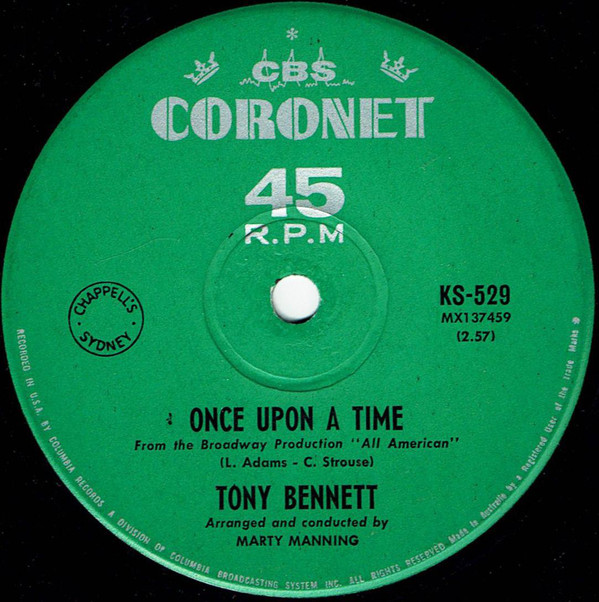 Accords et paroles Once upon a time Tony Bennett