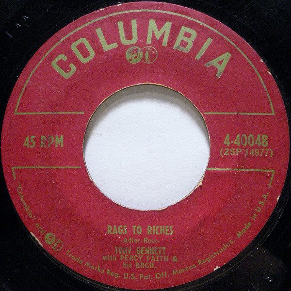 Accords et paroles Rags To Riches Tony Bennett