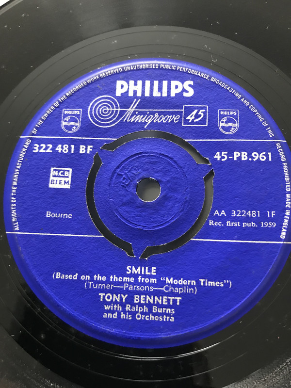 Accords et paroles smile Tony Bennett