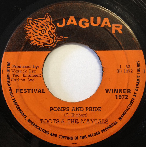 Accords et paroles Pomp And Pride Toots and the Maytals