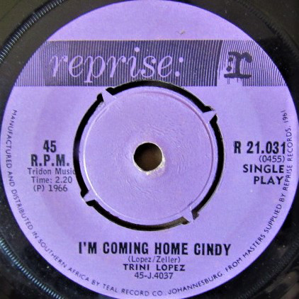 Accords et paroles I'm Coming Home, Cindy Trini Lopez