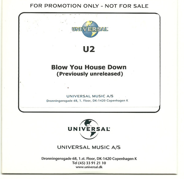 Accords et paroles Blow Your House Down U2