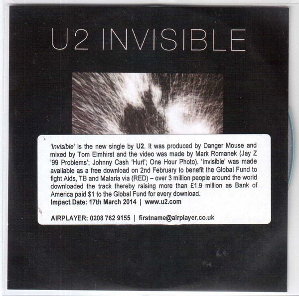 Accords et paroles Invisible U2