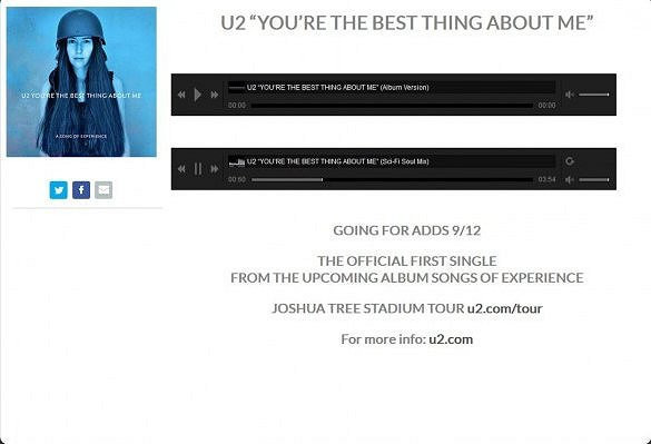 Accords et paroles You're The Best Thing About Me U2