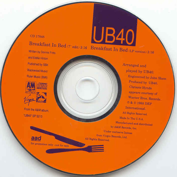 Accords et paroles Breakfast In Bed UB40