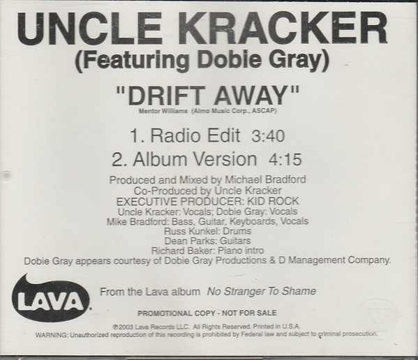 Accords et paroles Drift Away Uncle Kracker