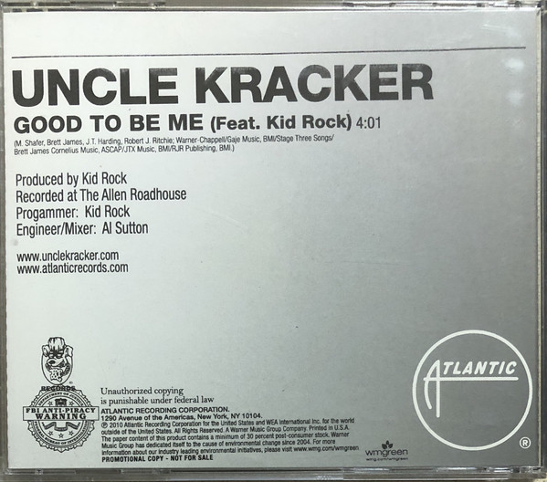 Accords et paroles Good To Be Me Uncle Kracker