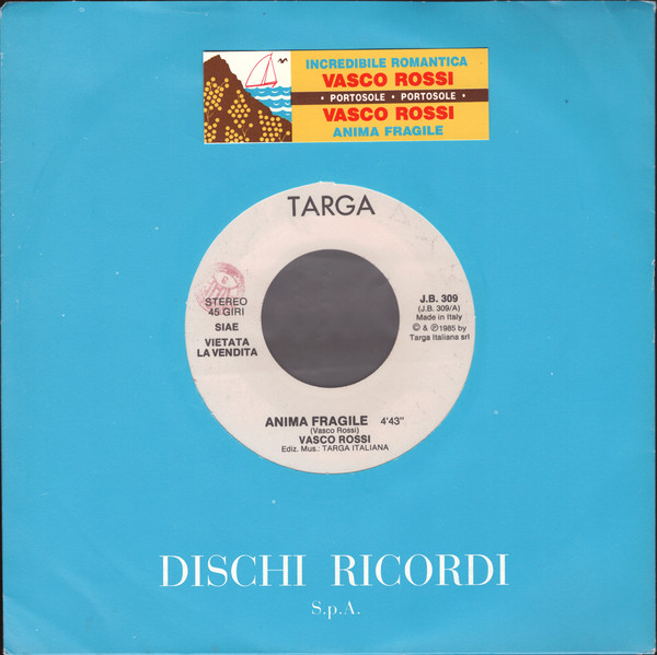 Accords et paroles Incredibile Romantica Vasco Rossi