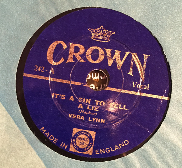 Accords et paroles It's A Sin To Tell A Lie Vera Lynn
