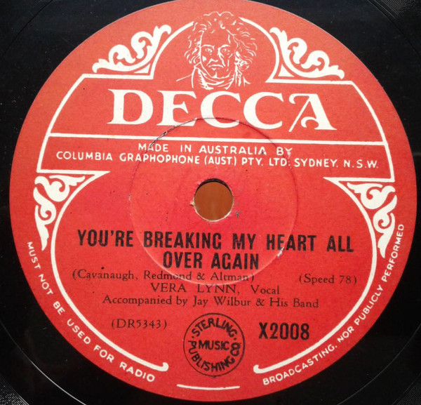 Accords et paroles You're Breaking My Heart Vera Lynn