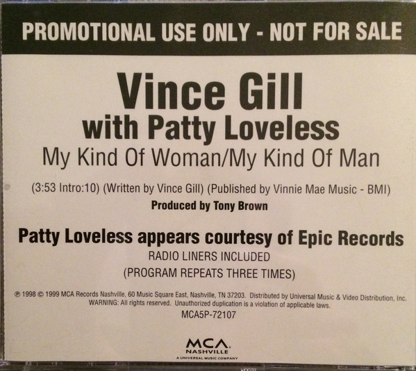 Accords et paroles My Kind Of Woman / My Kind Of Man Vince Gill