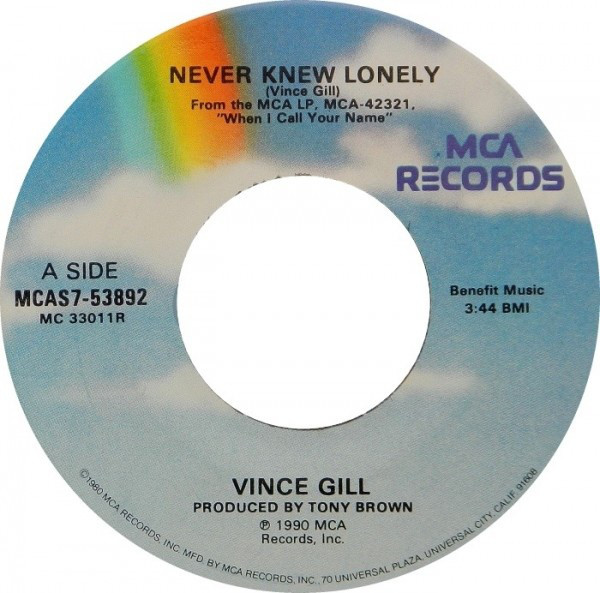 Accords et paroles Never Knew Lonely Vince Gill