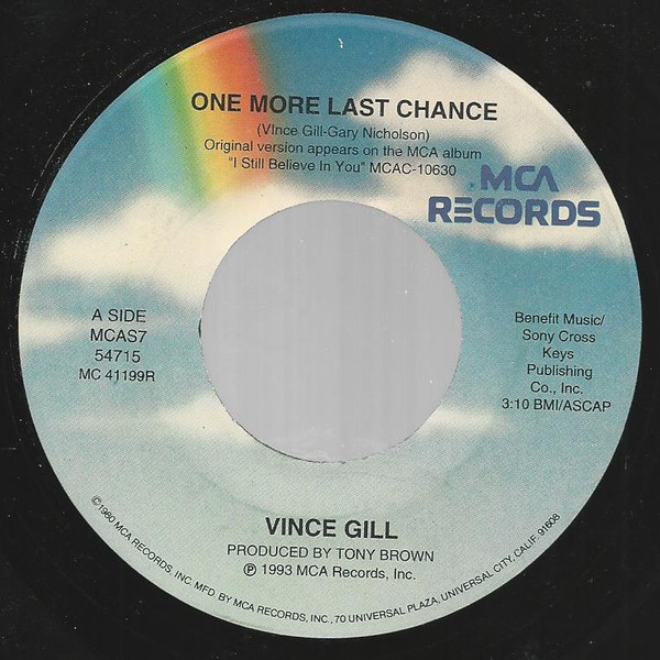 Accords et paroles One More Last Chance Vince Gill