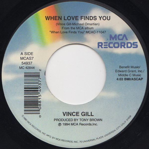 Accords et paroles When Love Finds You Vince Gill
