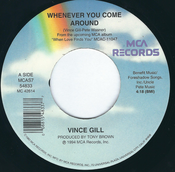 Accords et paroles Whenever You Come Around Vince Gill