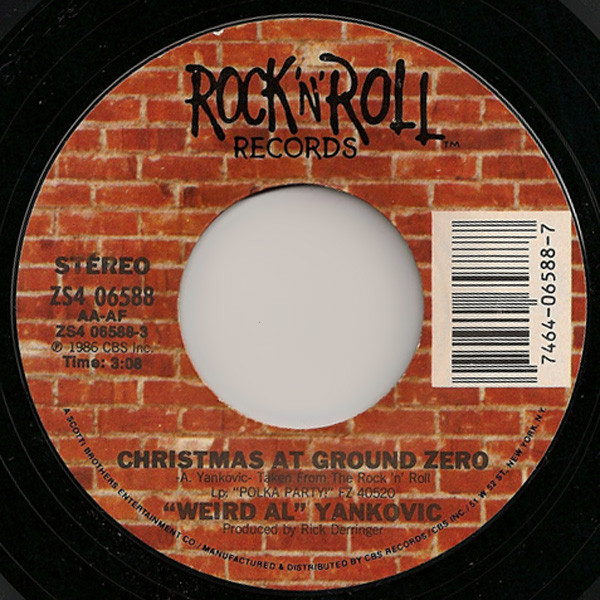 Accords et paroles Christmas At Ground Zero Weird Al Yankovic
