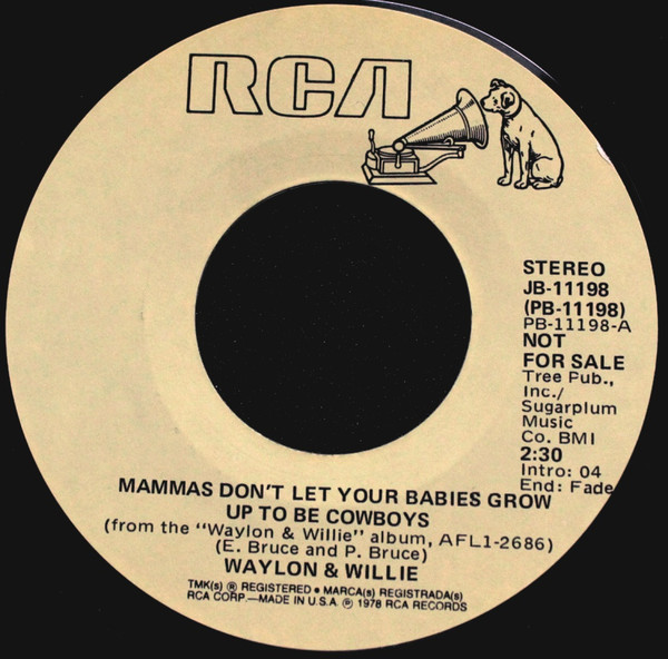 Accords et paroles Mammas Dont Let Your Babies Grow Up To Be Cowboys Willie Nelson