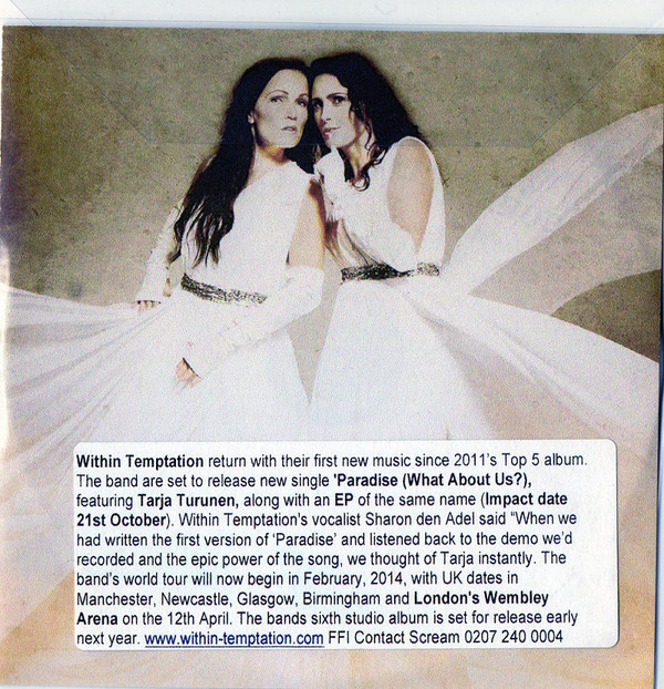 Accords et paroles Paradise (what About Us?) Within Temptation