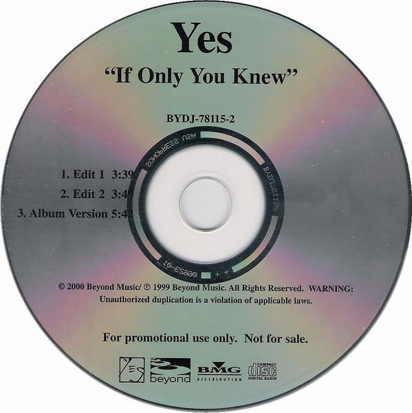 Accords et paroles If Only You Knew Yes