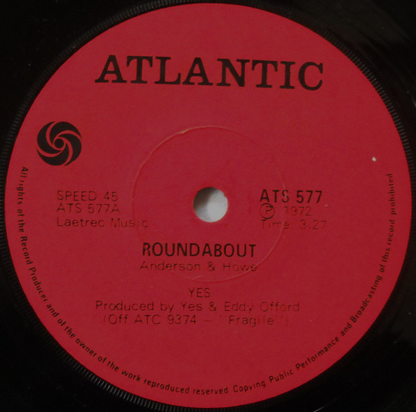 Accords et paroles Roundabout Yes