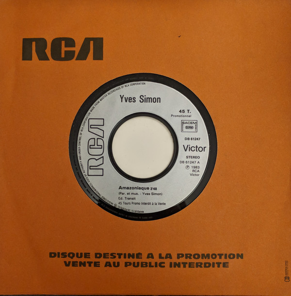 Accords et paroles Amazoniaque Yves Simon